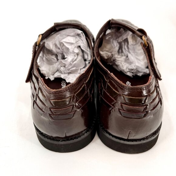 Deer Stags Bamboo2 Casual Shoes Size 11W Brown Leather Hook & Loop Strap main image 7